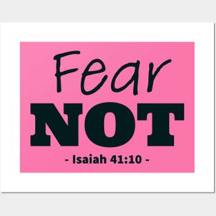 Fear Not Bible Quote Posters and Art